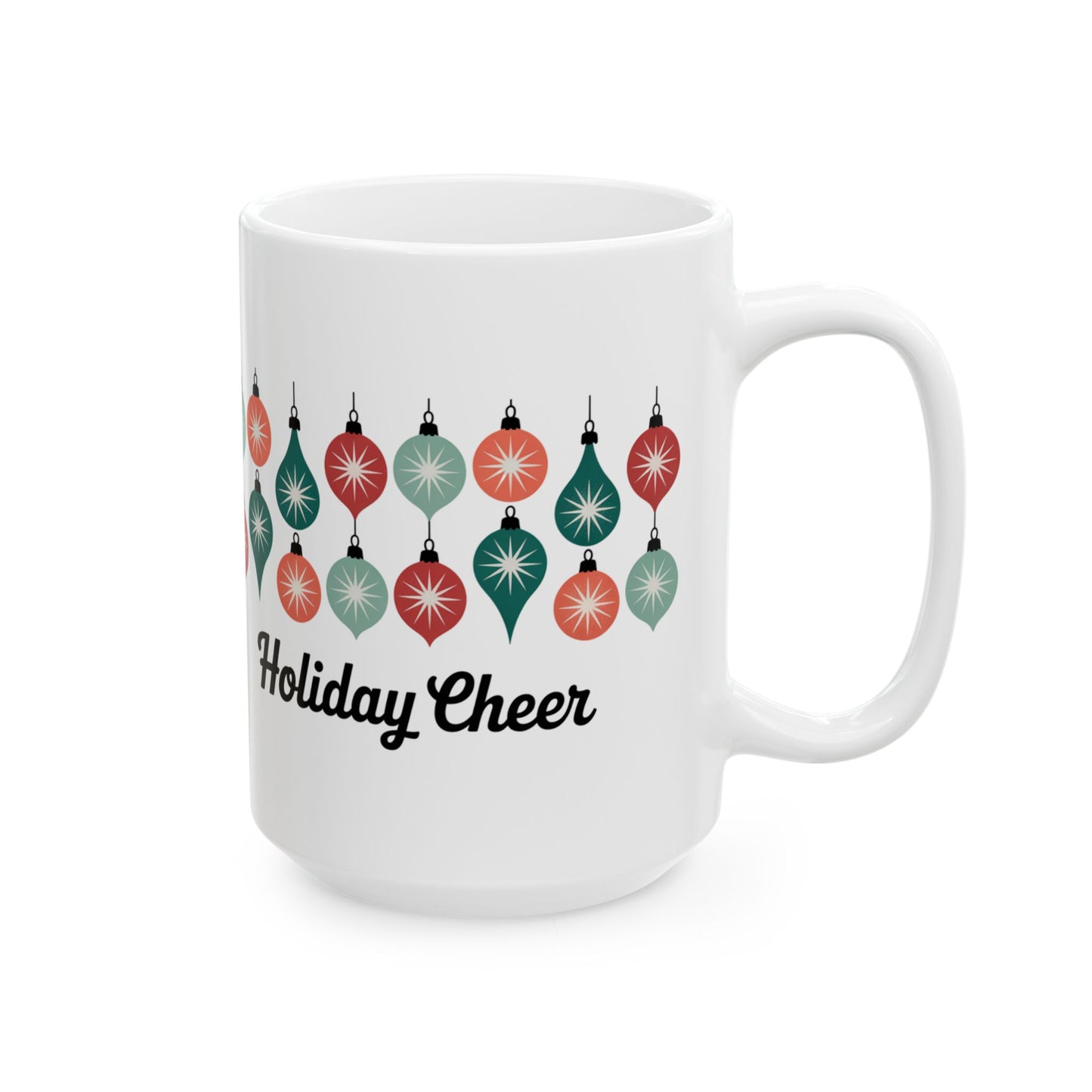 Festive Holiday Mug, Christmas, Coffee Cup, Gift for Her, Winter Decor, Holiday Cheer
