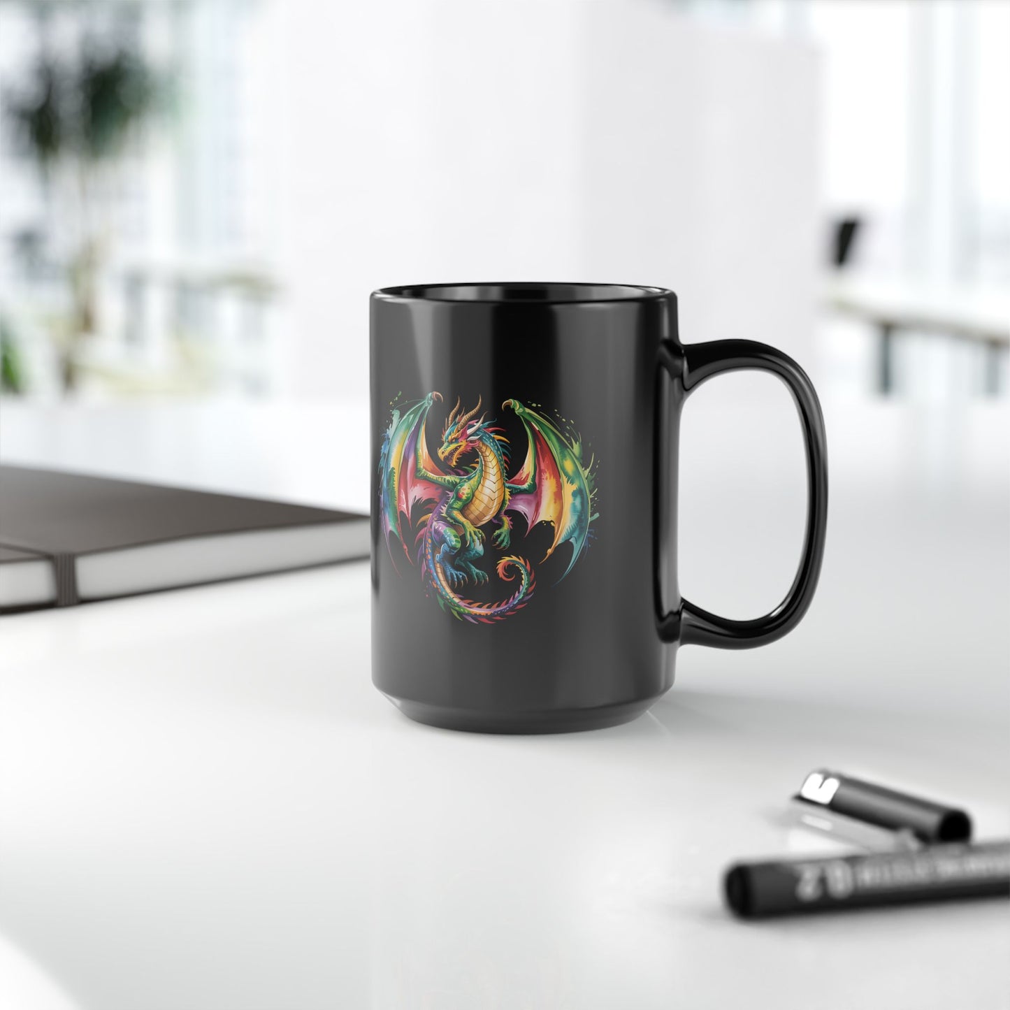Dragon Black Mug (15oz) # 10613268
