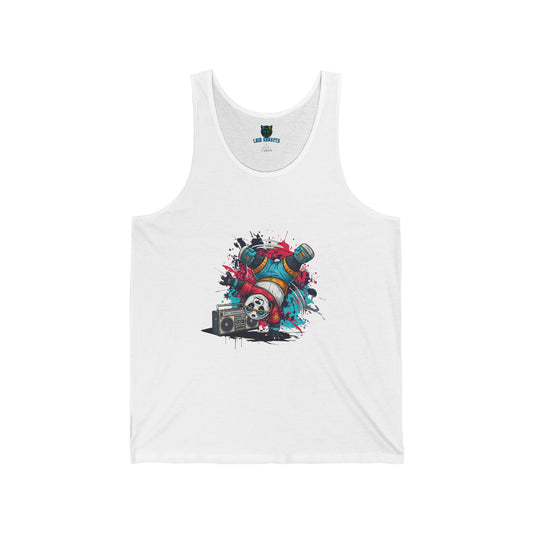 B Boy Panda Tank, Handstand, Breakdance, Boombox, Graffiti Style, Hip Hop Dancing Animal, Unique Panda Gift Idea