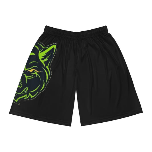 Lair Gadgets Men's Basketball Shorts with Wolf Design