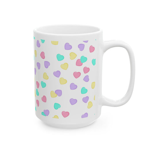 Pastel Heart Pattern Mug — Score 84