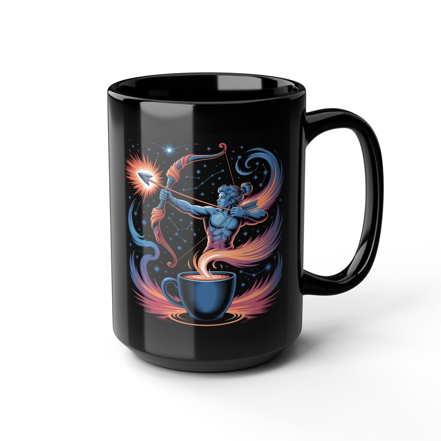 Sagittarius Cosmic Archer Mug - Celestial Coffee Cup, Gift for Astrology Lovers, Perfect for Birthdays, Holidays, or Cozy Evenings