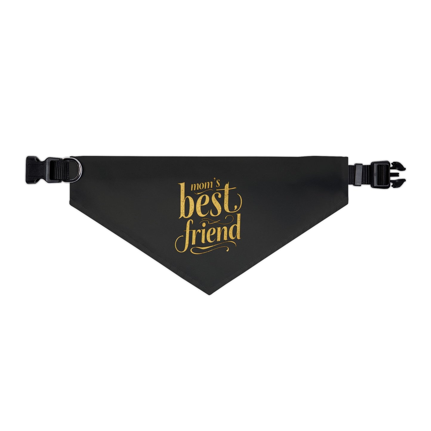 Stylish Pet Bandana Collar - 'Mom's Best Friend' Design for Dogs