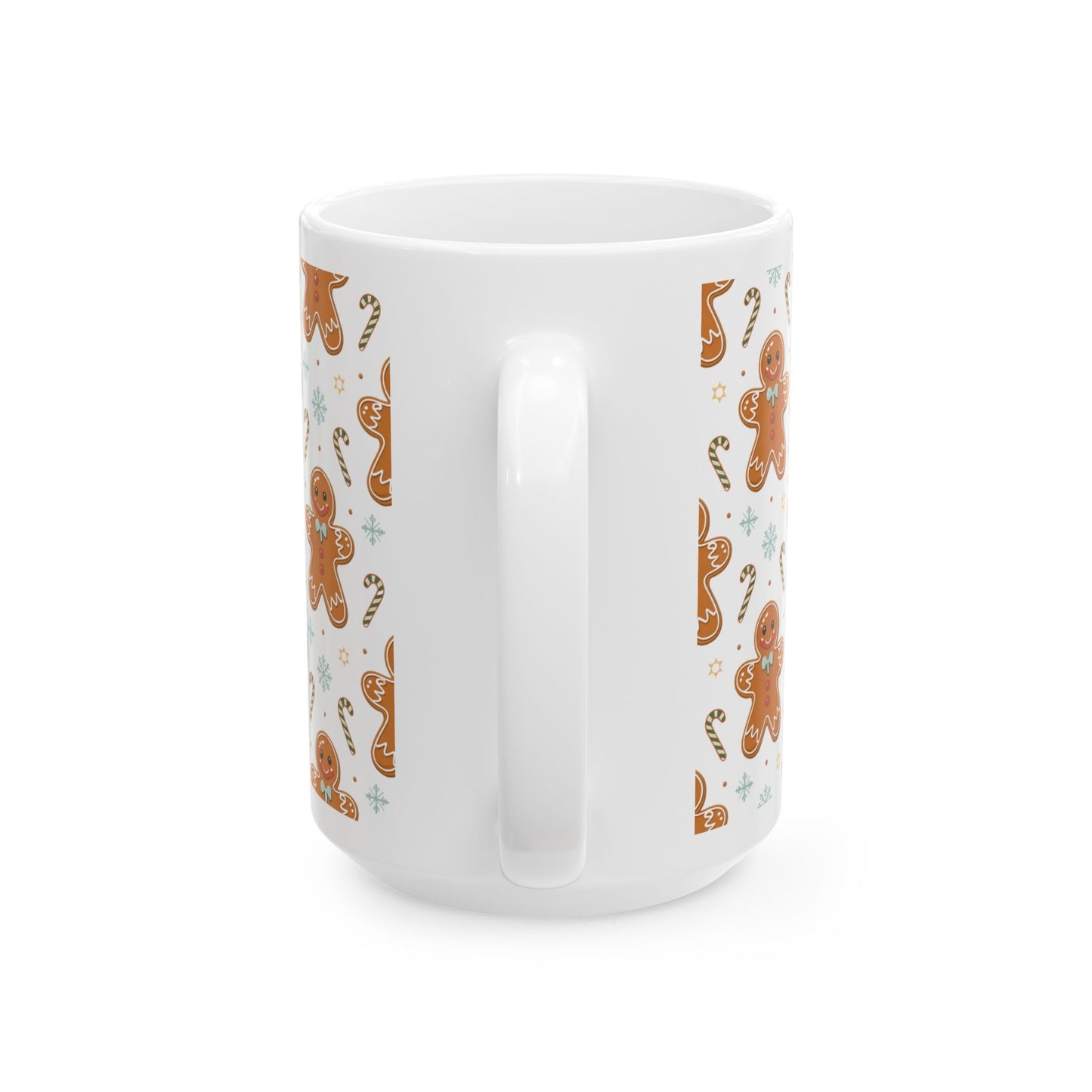 Gingerbread Holiday Mug, Festive Coffee Cup, Seasonal Gift, Winter Wonderland Mug, Christmas Tea Mug, Cute Kitchen Decor