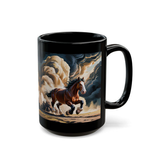 LIght and Dark Cloud Clyde Black Mug (15oz)