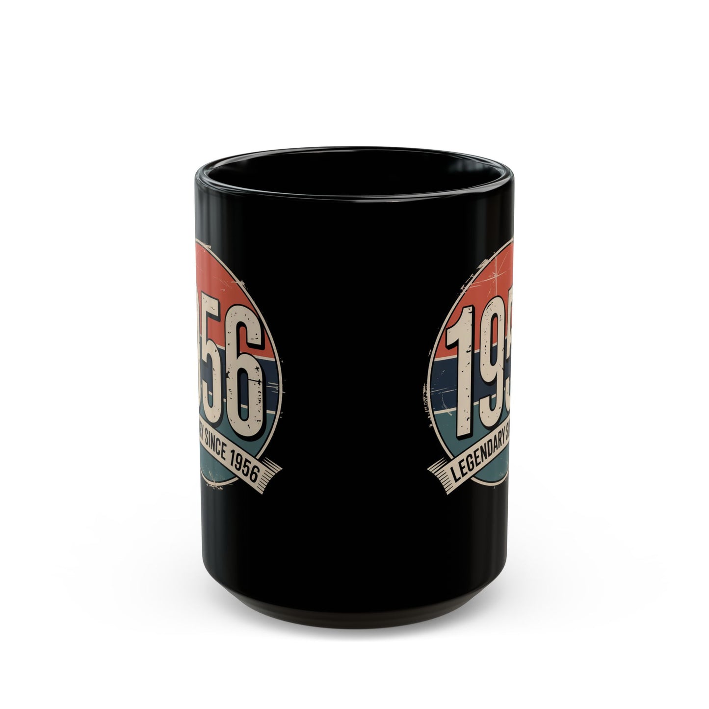 Legendary Since 1956 (70th Birthday) Black Mug (15oz)