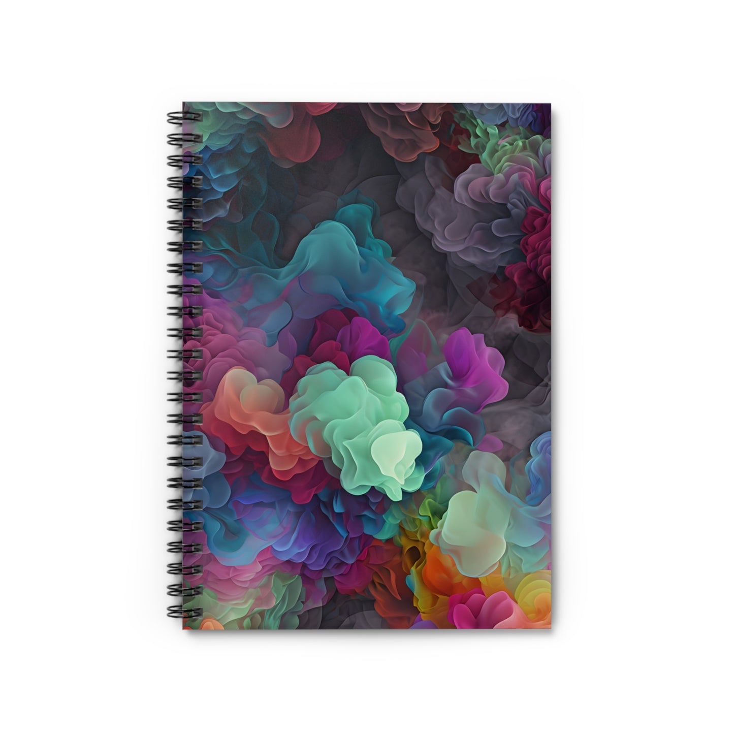 Vibrant Floral Spiral Notebook - Ruled Line for Creative Minds