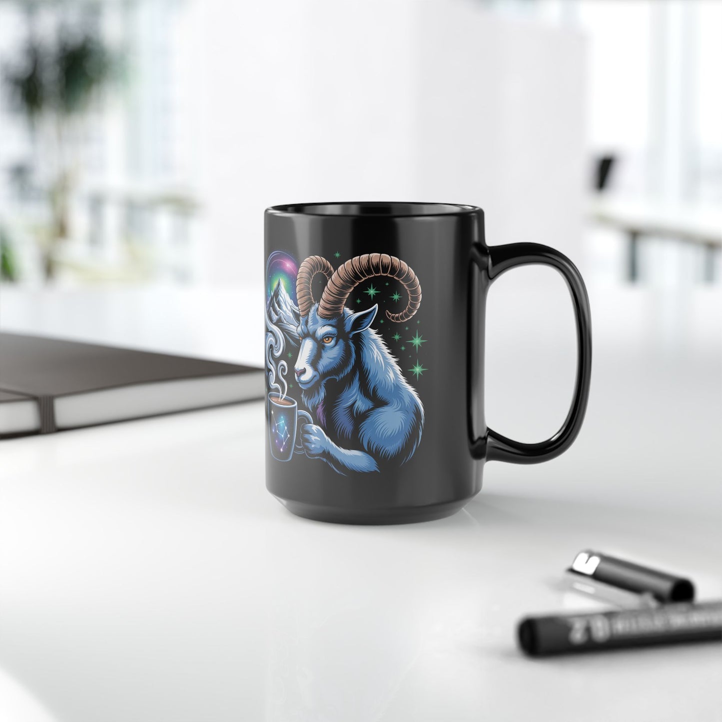 Capricorn Mug | Celestial Coffee Cup for Astrology Lovers, Gift for Birthdays, Zodiacs, Home Decor, Unique Collectible