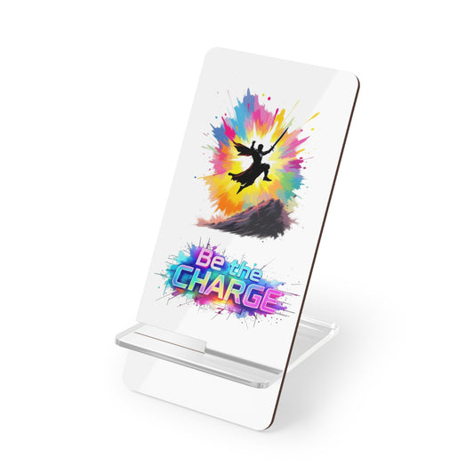 Vibrant Mobile Display Stand - "Be the Charge" Smartphone Holder