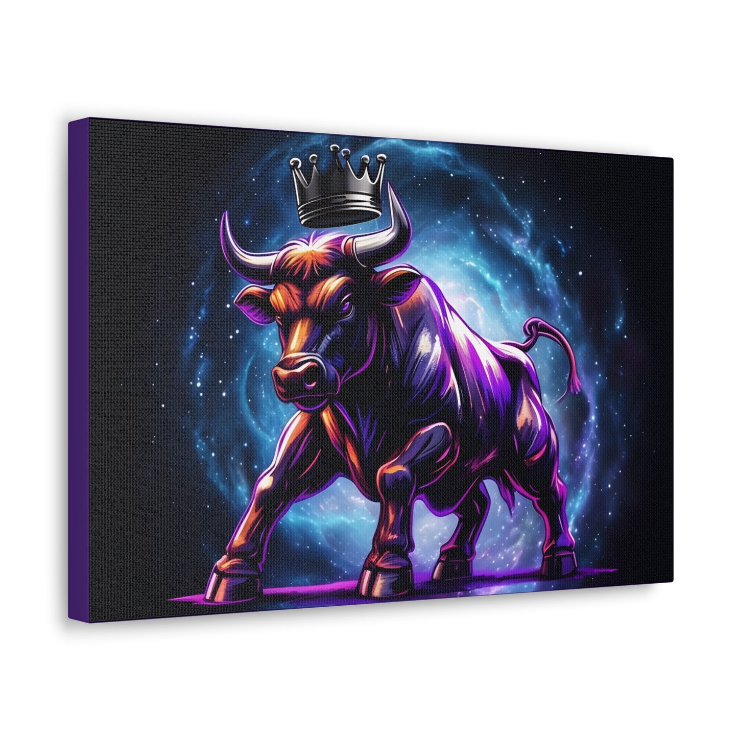 Majestic Bull Canvas Gallery Wrap - Regal Wall Art for Animal Lovers