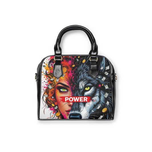 Power-Themed Shoulder Handbag, Bold Stylish Tote for Empowered Women – Perfect for Daily Use