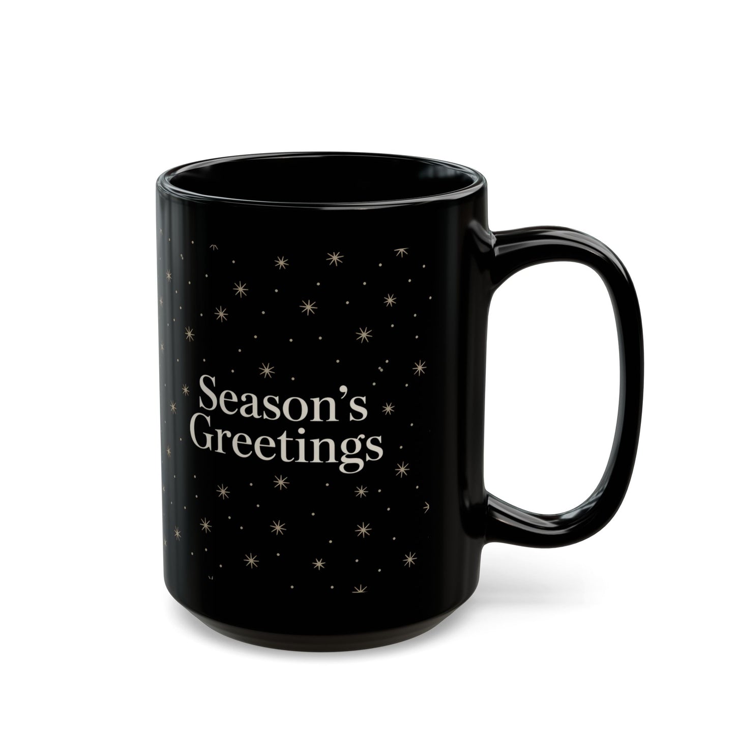 Starry Season's Greetings Mug | Festive Black Coffee Cup | Holiday Gift | Customizable Drinkware | Cozy Winter Vibes | Perfect for [...]