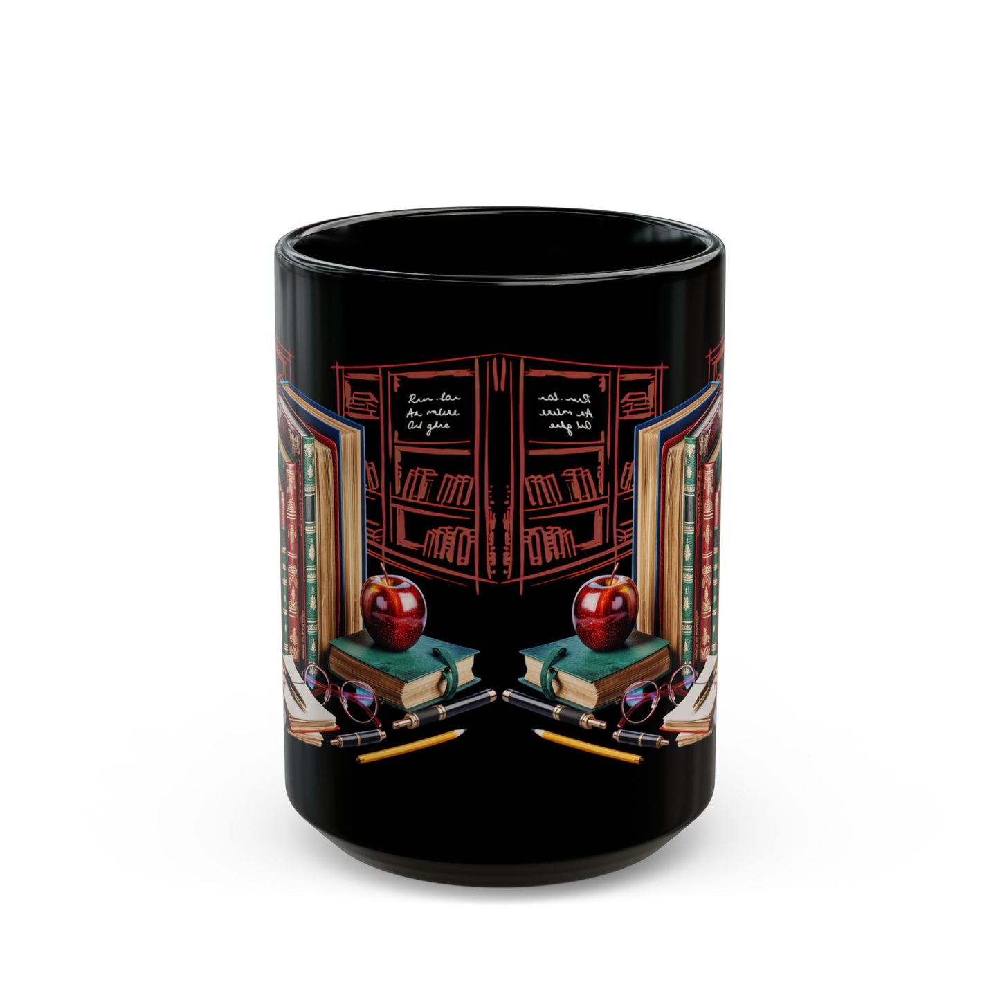 Teacher Books Black Mug (11oz, 15oz)