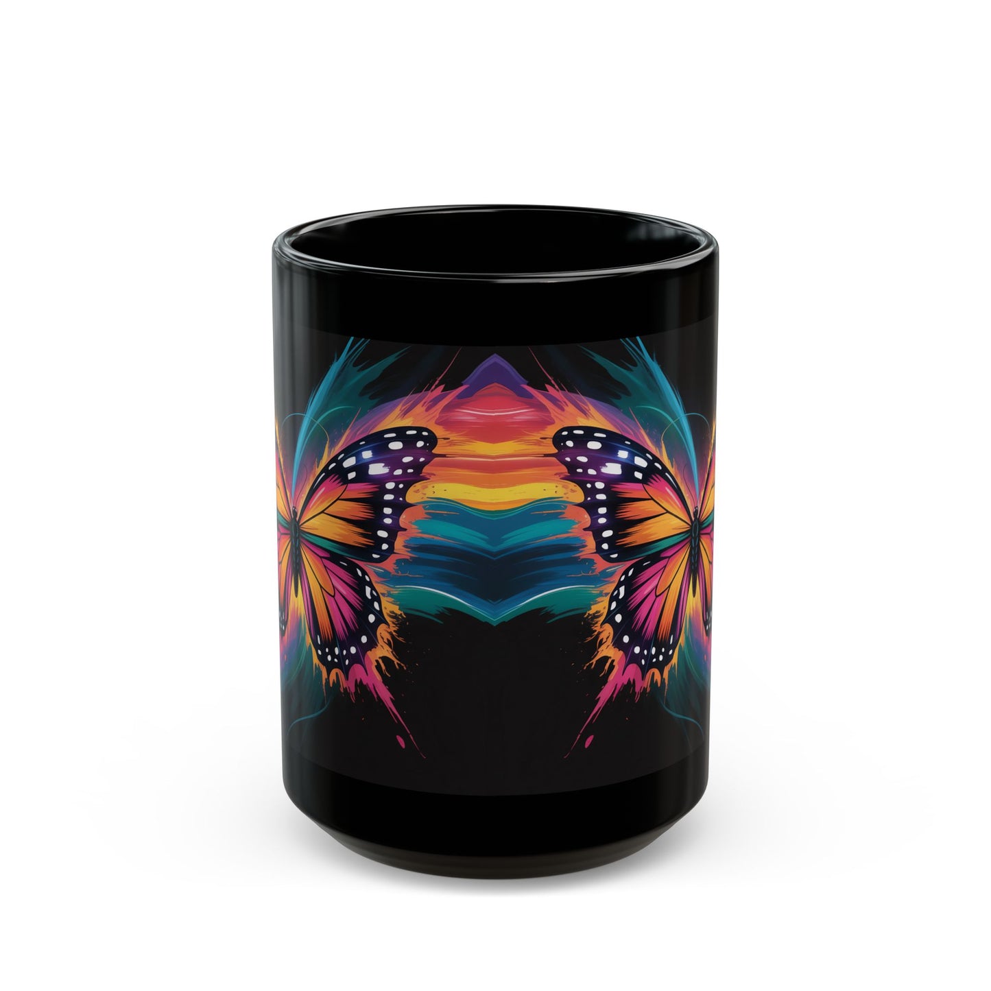 Butter Wave Black Mug (15oz)