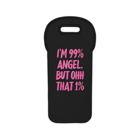 99% Angel Wine Tote Bag - Stylish Support for Your Favorite Bottles