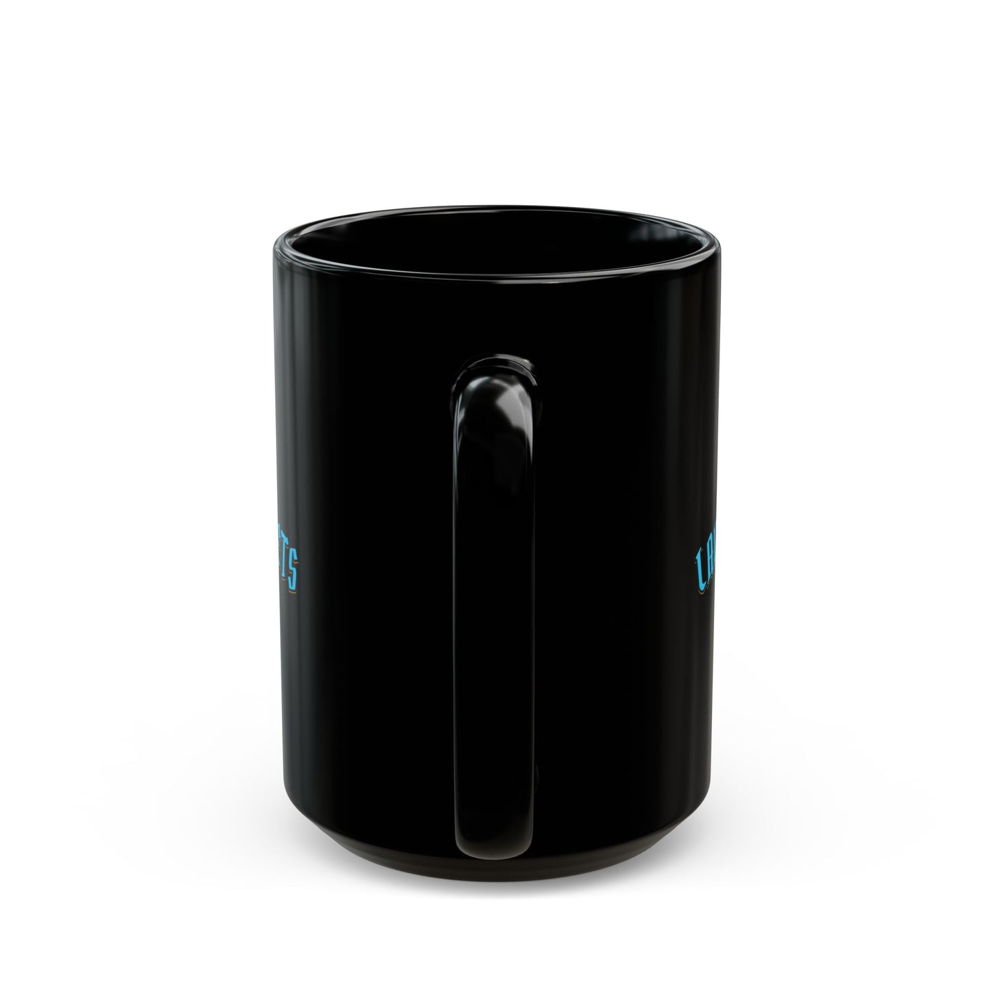 Lair Gadgets Vibrant Wolf Ceramic Coffee Mug, Glossy Black Finish, Ideal for Everyday Use