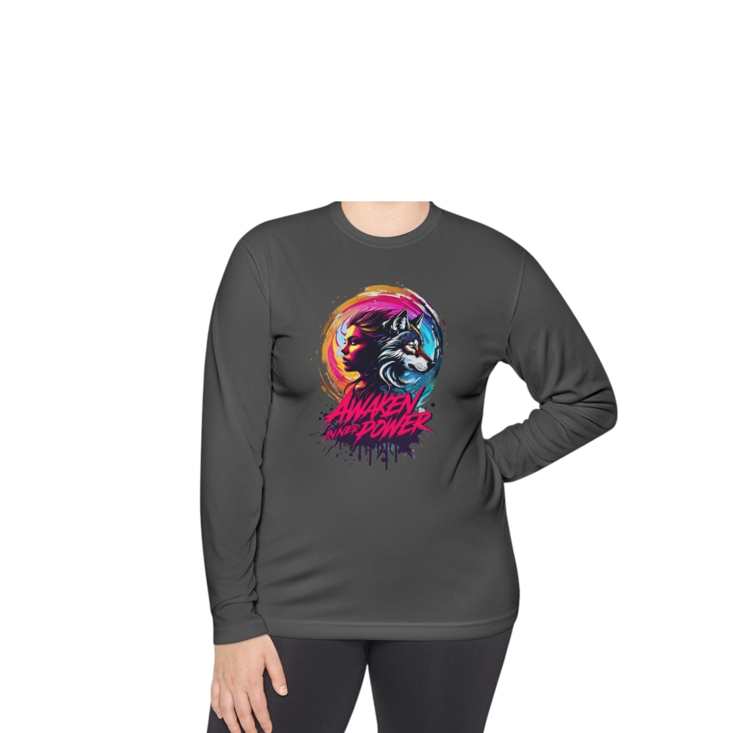 Awaken inner Power Unisex Lightweight Long Sleeve Tee - Perfect for Nature Lovers