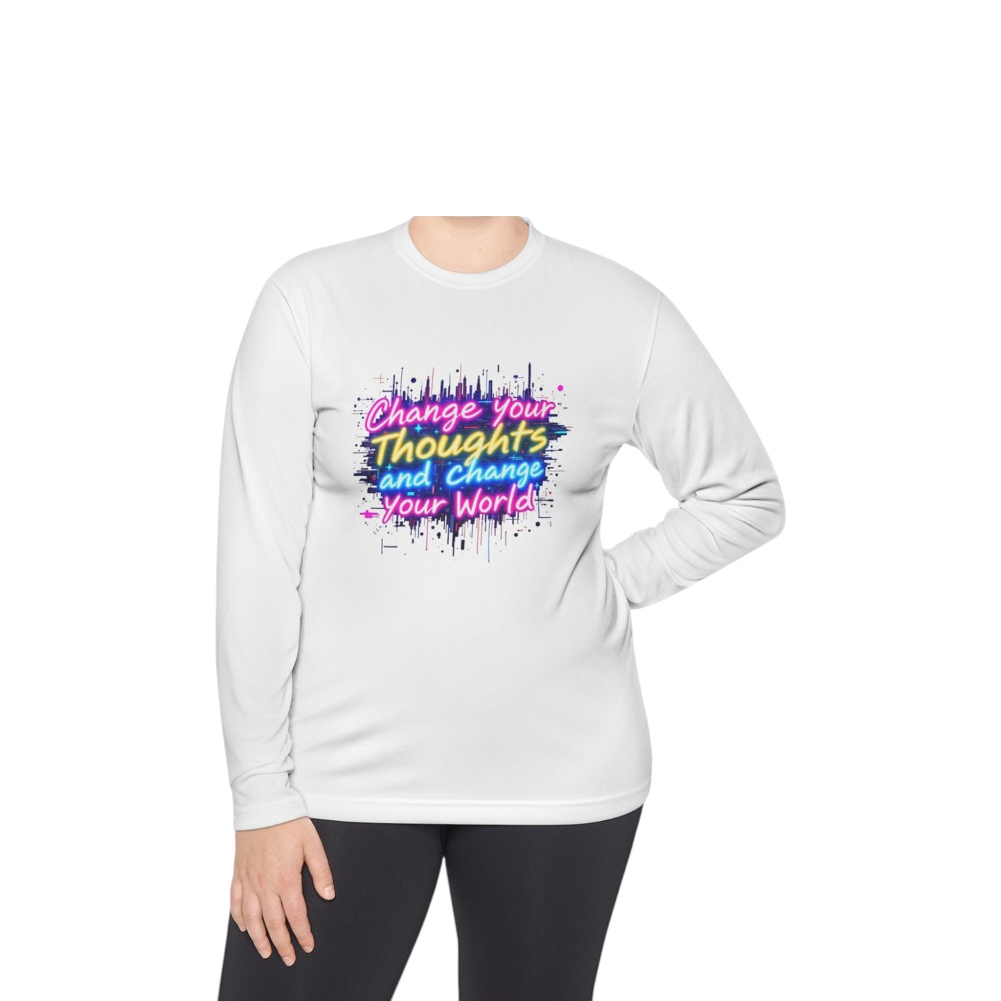 Change Your Thoughts Long Sleeve Tee - Unisex Motivational Shirt for Positive Vibes