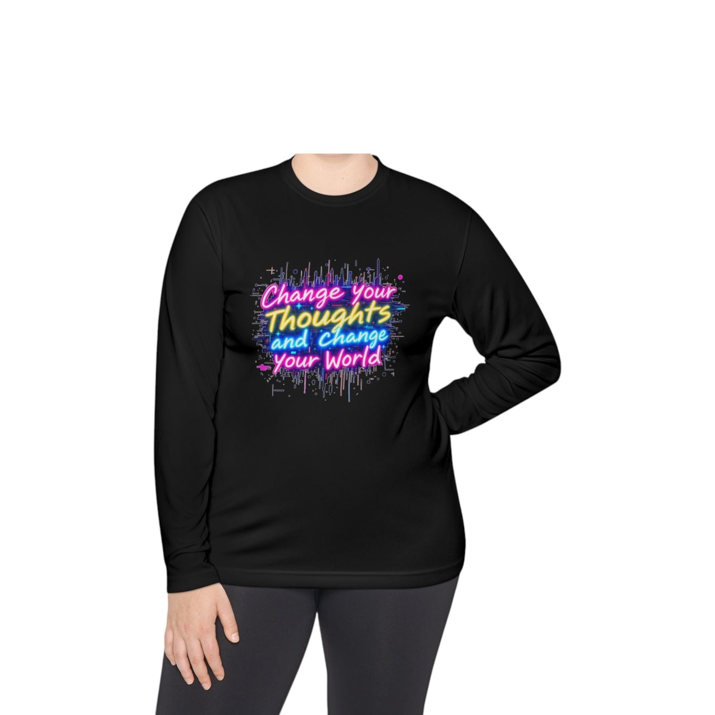 Change Your Thoughts Long Sleeve Tee - Unisex Motivational Shirt for Positive Vibes