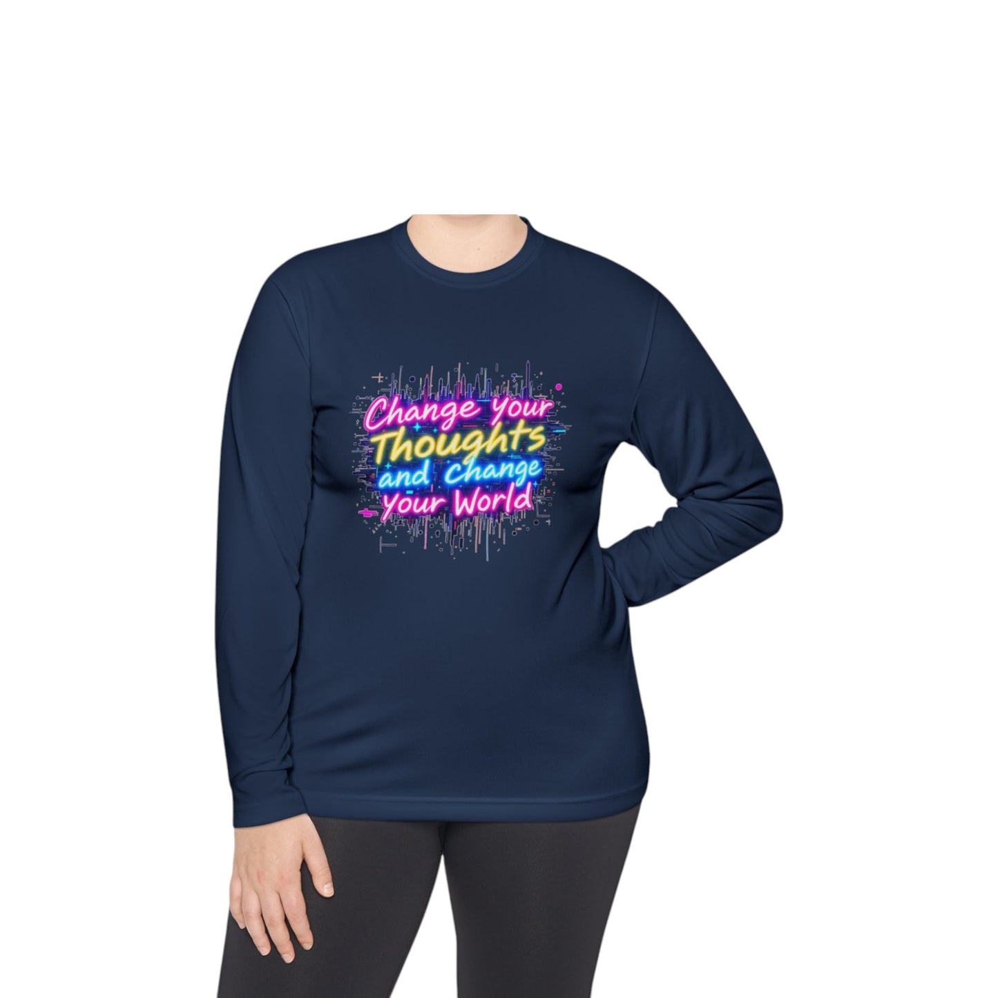 Change Your Thoughts Long Sleeve Tee - Unisex Motivational Shirt for Positive Vibes