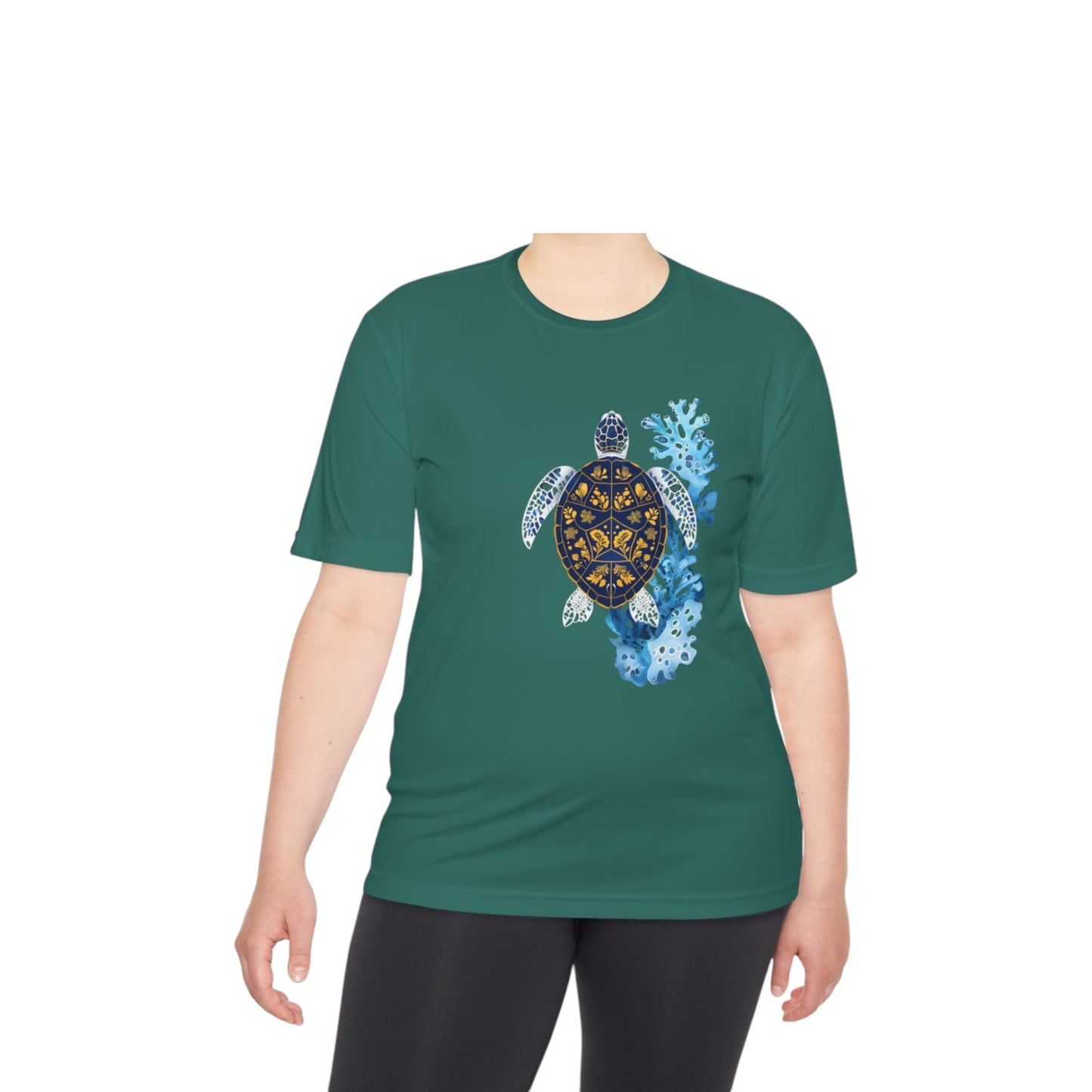 Ocean Turtle Unisex Moisture Wicking Tee - Perfect for Beach Lovers