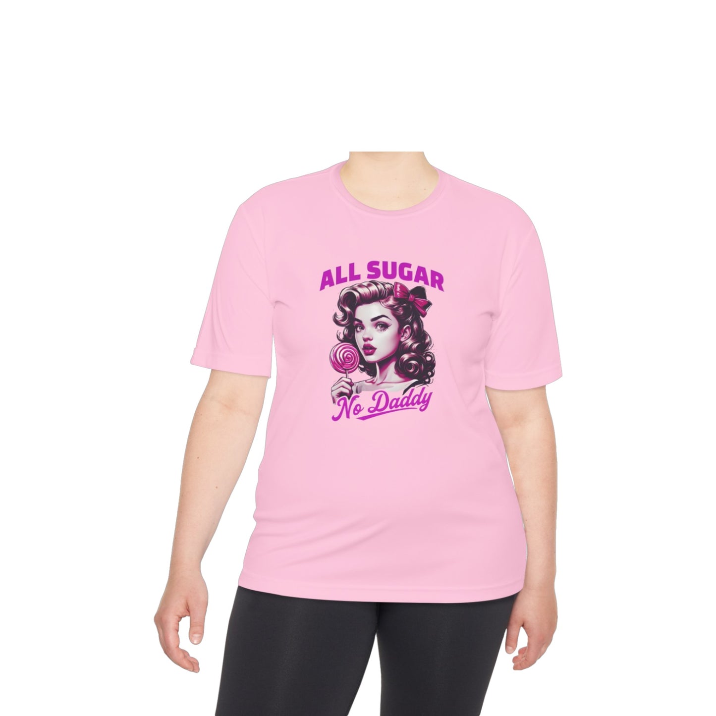 Unisex Moisture Wicking Tee - 'All Sugar No Daddy' Graphic T-Shirt