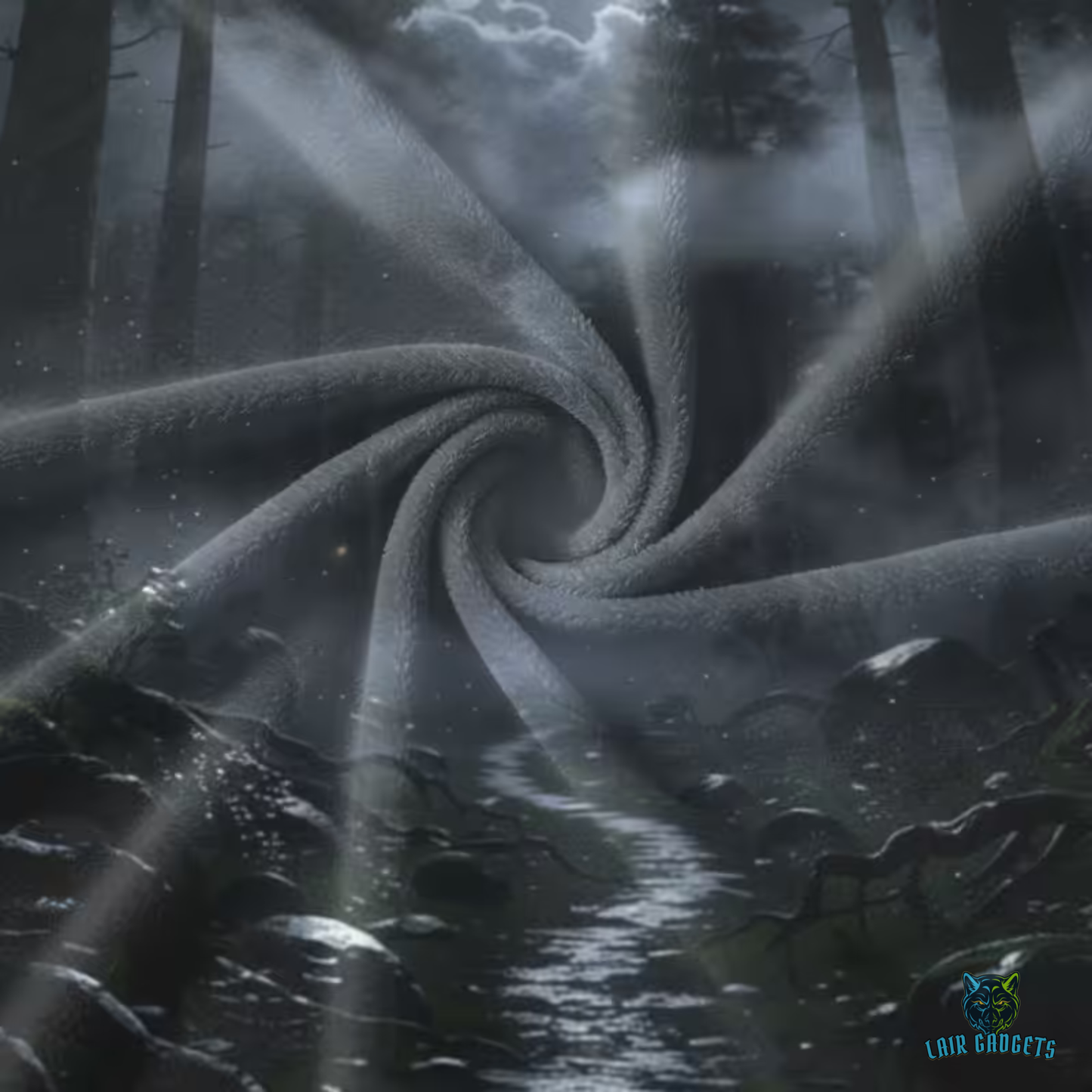 Moon Forest Throw Blanket 60x80 – Gothic Woodland Plush Blanket for Couch Bed Sofa – Dark Academia Moonlight Decor – Moonlit Whisper Path by Lair Gadgets