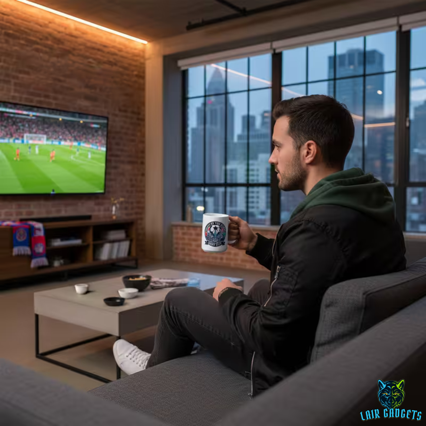 New York Soccer Mug – New York New Jersey 2026 Host City Coffee Mug for Soccer Fans – 15oz – by Lair Gadgets