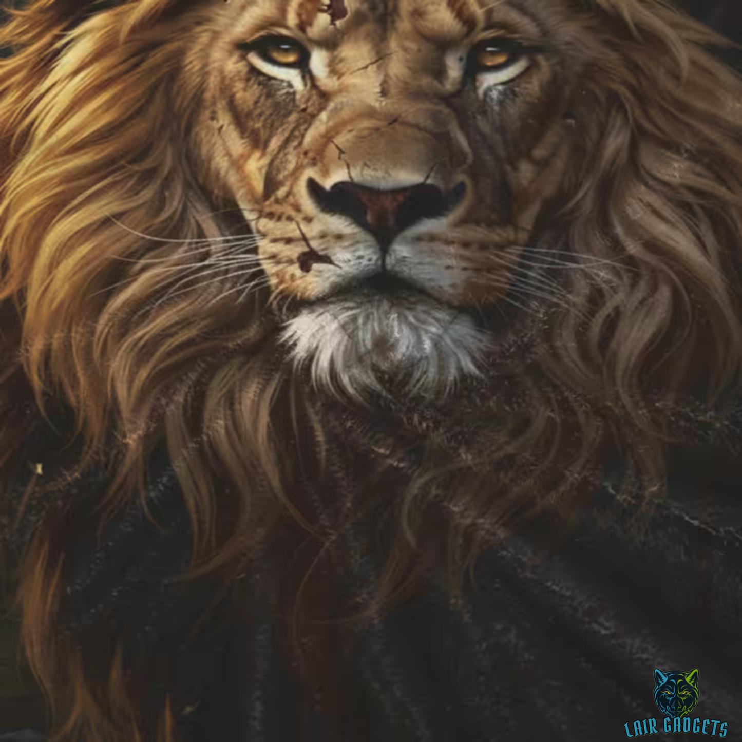 Lion Throw Blanket 60x80 – Plush Wildlife Blanket for Couch Bed Sofa – Majestic Lion Portrait Decor – Sovereign Mane by Lair Gadgets
