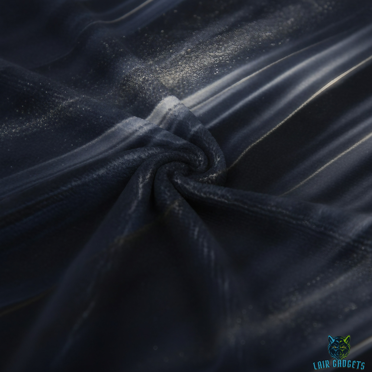 Abstract Throw Blanket 60x80 – Plush Modern Blanket for Couch Bed Sofa – Contemporary Navy Blue Decor – Midnight Currents by Lair Gadgets