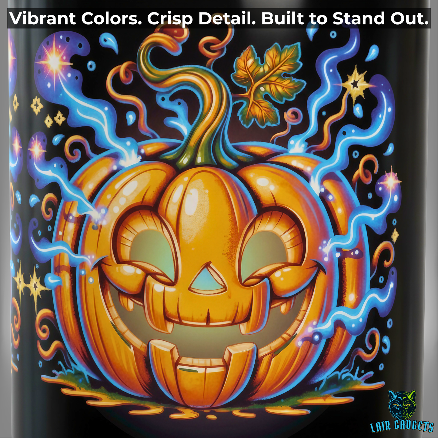 Jack O Lantern Mug Cute Halloween Pumpkin Design 15oz Ceramic