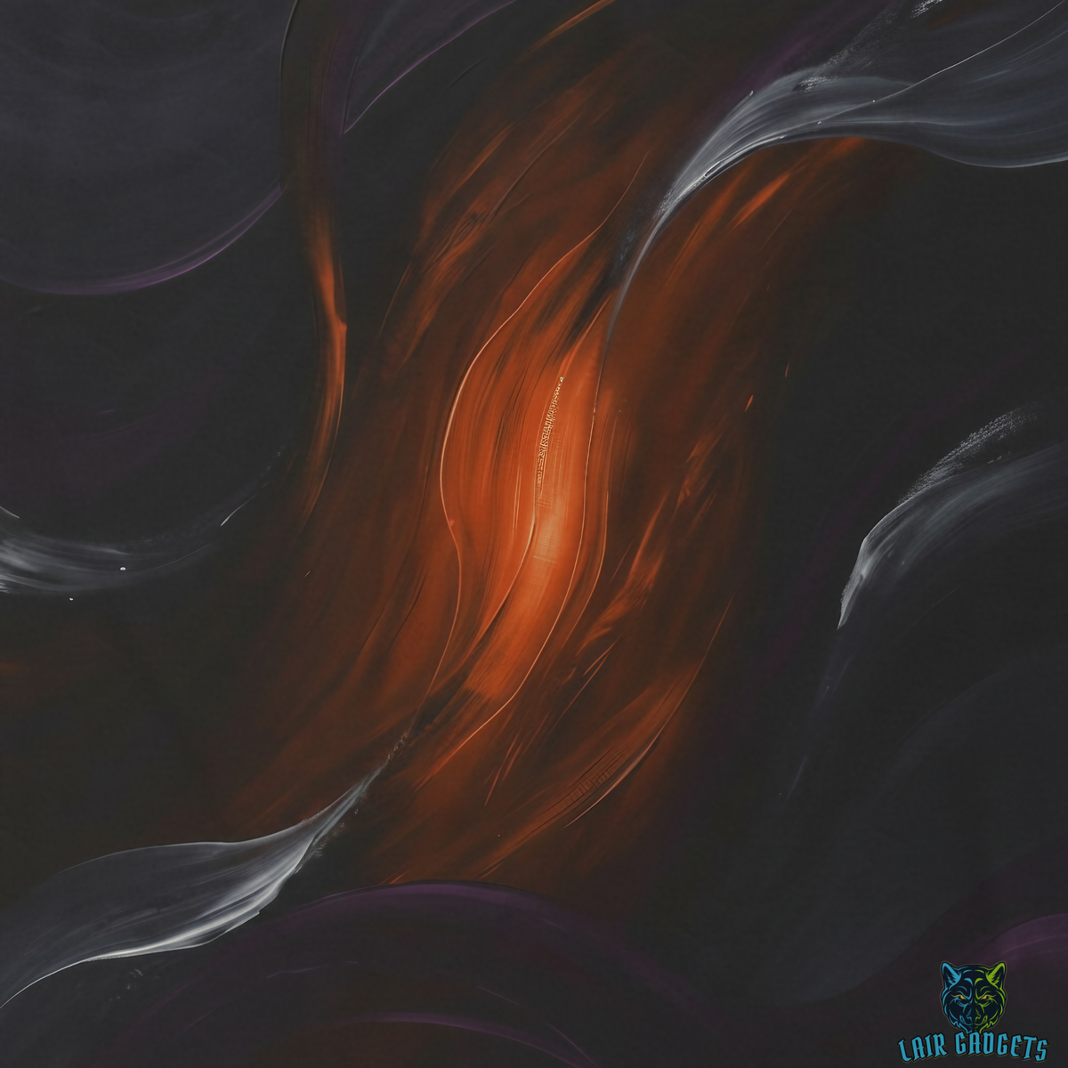 Abstract Throw Blanket Modern Black Orange Decor 60x80 Plush