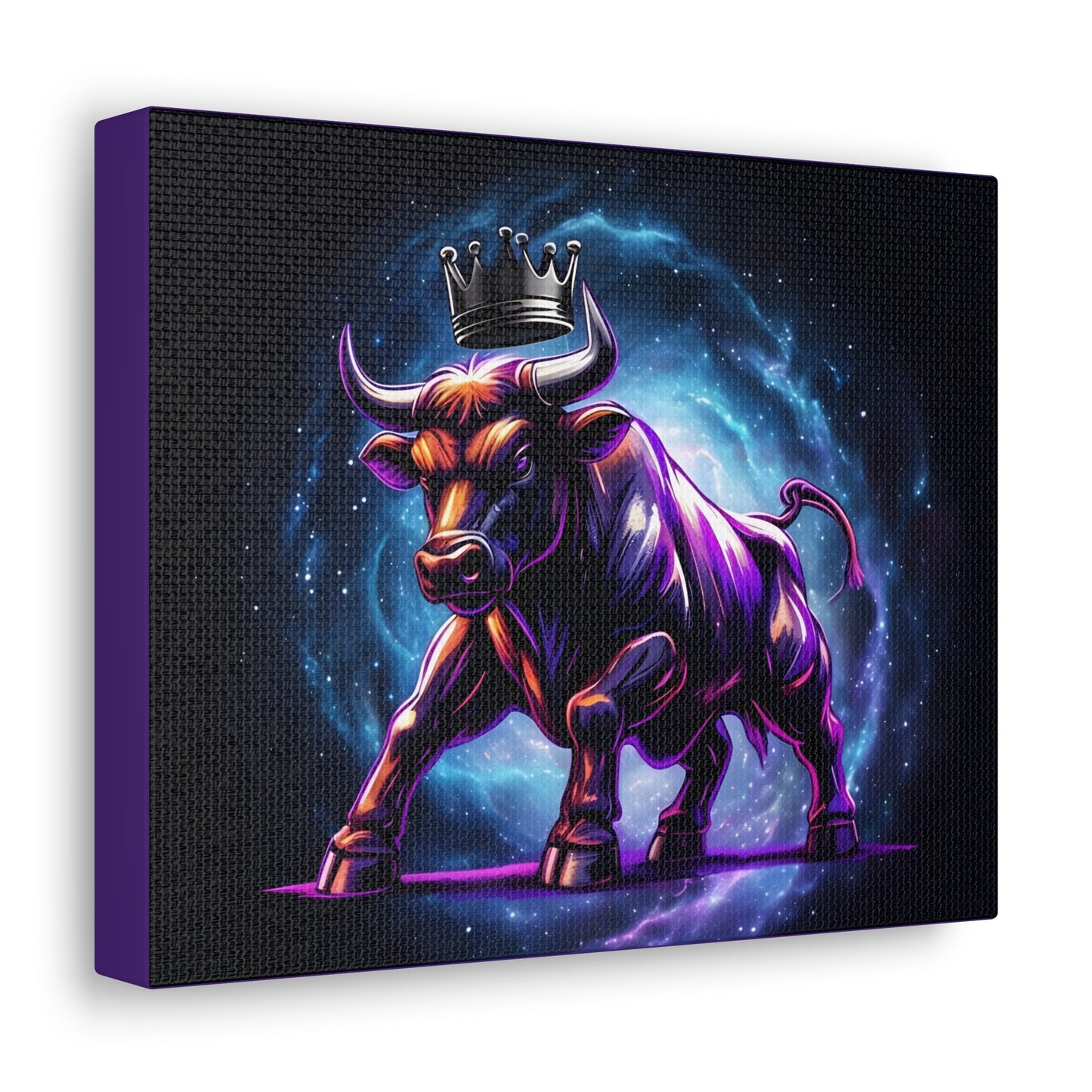 Majestic Bull Canvas Gallery Wrap - Regal Wall Art for Animal Lovers