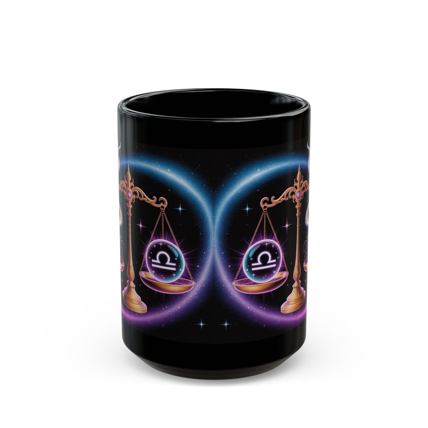 Astrological Libra Scale Mug - Cosmic Coffee Cup for Astrology Lovers, Zodiac Gift, Horoscope Mug, Balance Theme, Star Sign Decor
