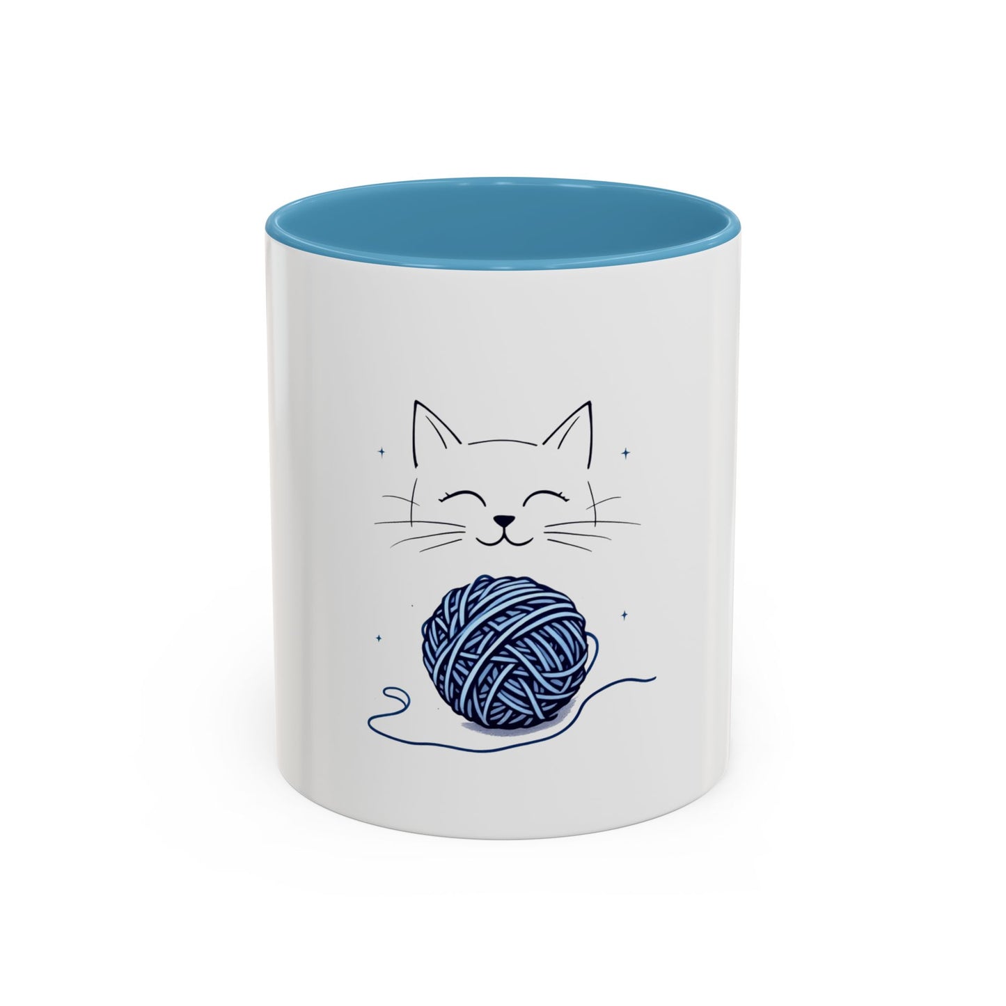 Cat Yarn Mug, Fun and Playful Coffee Cup Design for Cat Enthusiasts, Great for Daily Use