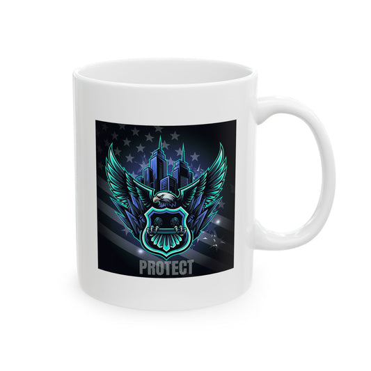 Celestial Wings Ceramic Mug | Unique Gift for Fantasy Lovers | 11oz, 15oz Coffee Cup | Inspirational Decor | Perfect for Birthdays, Holidays