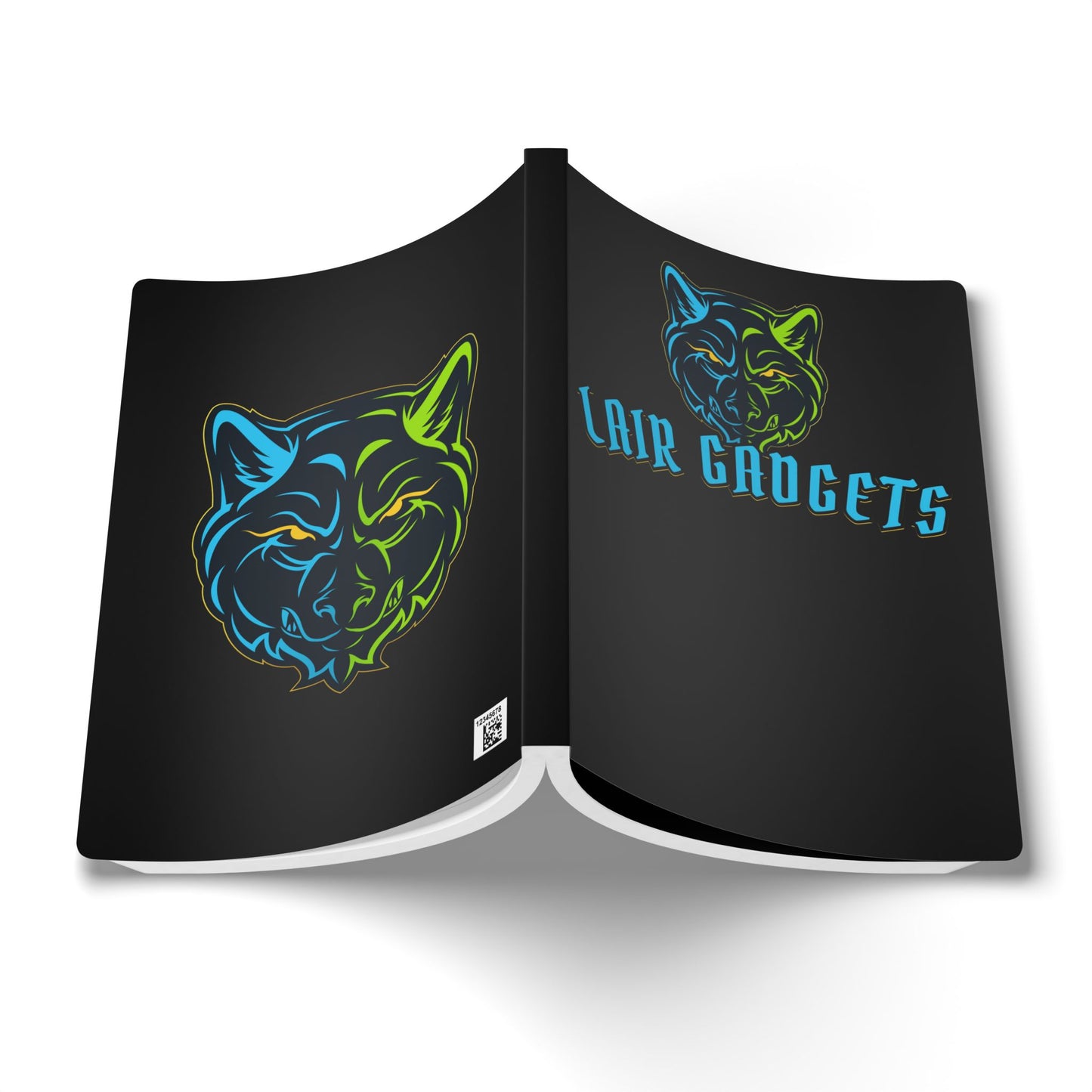 Lair Gadgets Wolf Softcover Journal, Motivational Notebook, Creative Writing Diary, Gift for Artists, School & Work
