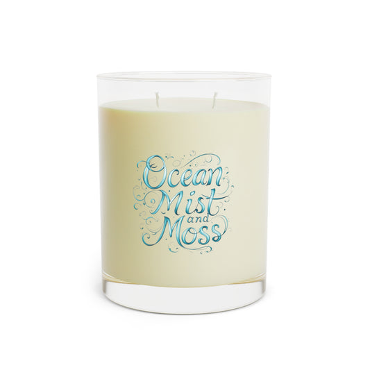 Ocean Mist and Moss Candle, 11oz Luxury Scented Candle for Aromatherapy