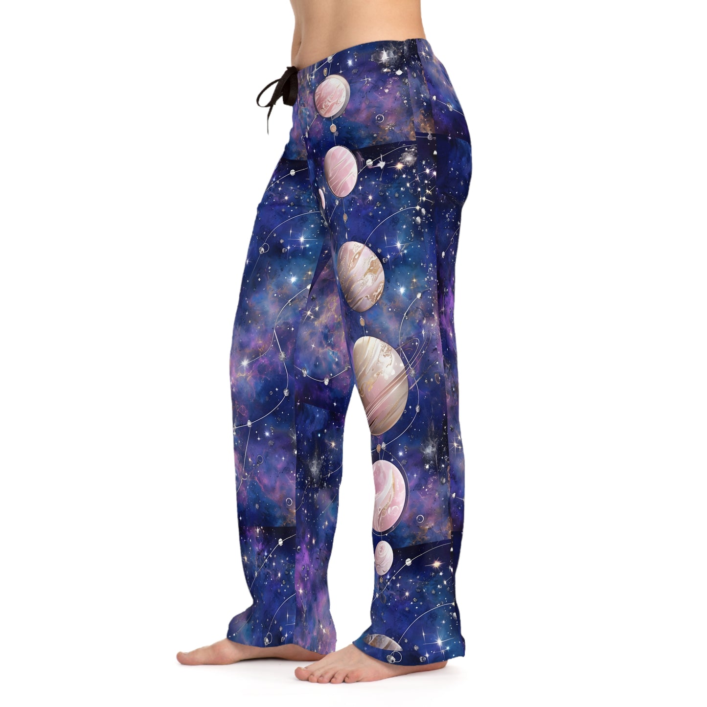 Cosmic Cowgirl Women's Pajama Pants - Stylish Space-Themed Loungewear