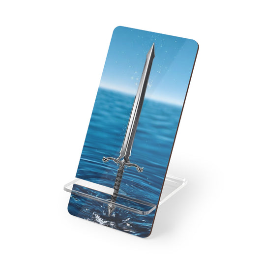 Elegant Sword Mobile Display Stand | Stylish Smartphone Holder for Home or Office