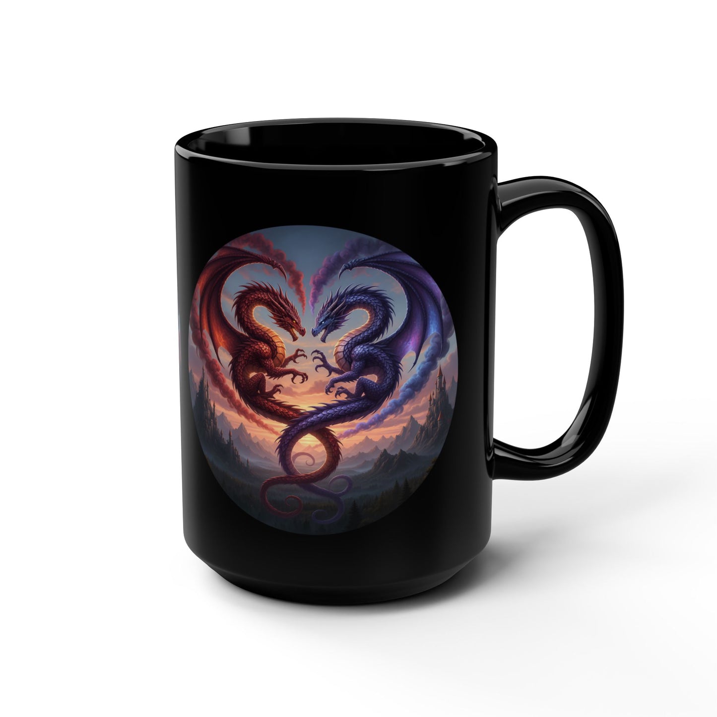Dual-Color Fantasy Dragon 15oz Mug- Score 94