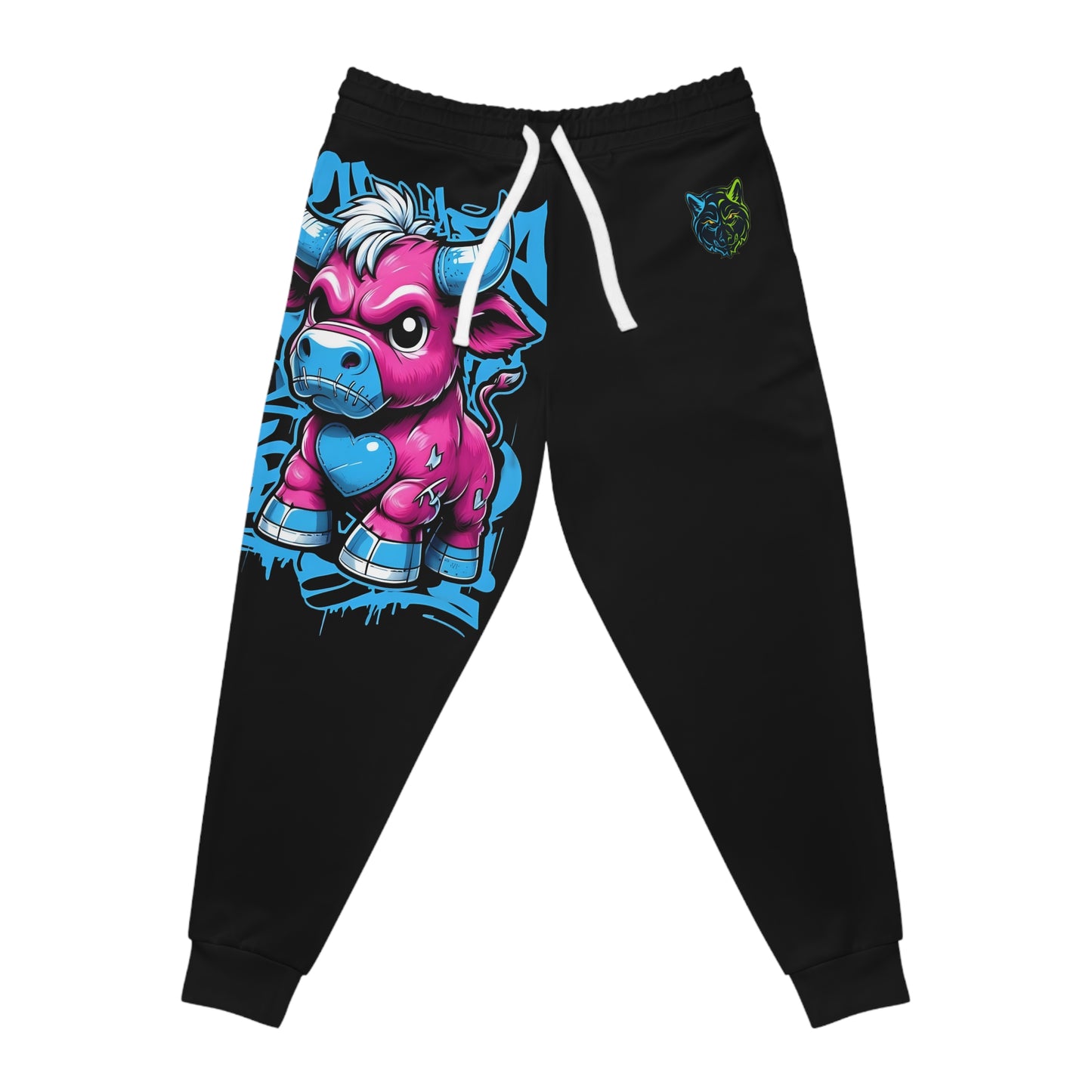 Lair Gadgets Pink Cartoon Bull Athletic Joggers for Comfort and Style