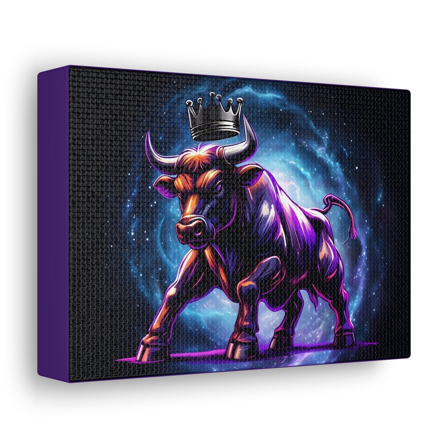 Majestic Bull Canvas Gallery Wrap - Regal Wall Art for Animal Lovers