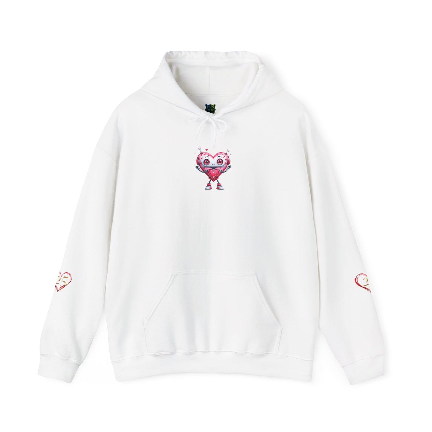 Cute Heart Unisex Hoodie, Soft and Playful Sweatshirt