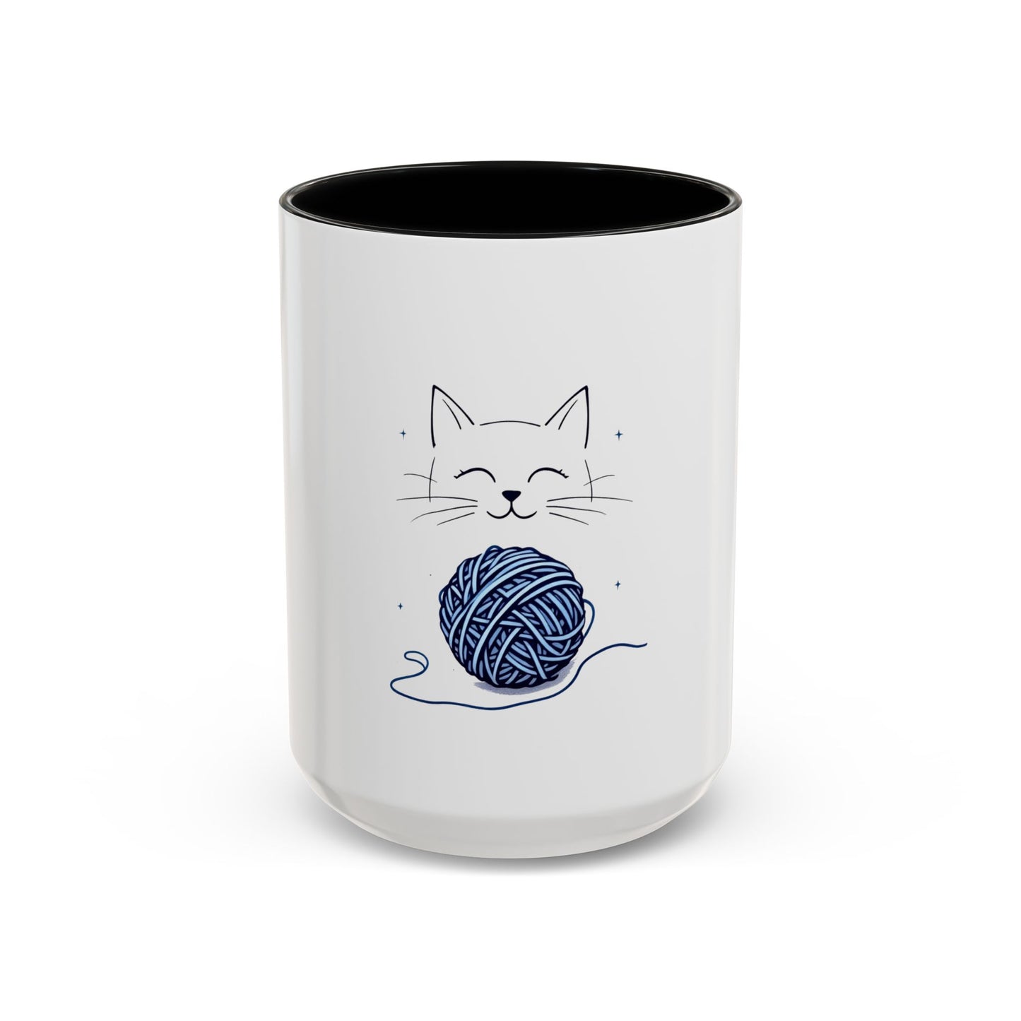 Cat Yarn Mug, Fun and Playful Coffee Cup Design for Cat Enthusiasts, Great for Daily Use