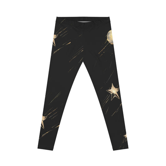 Starry Night Women's Casual Leggings - Stylish & Comfy Activewear for Everyday Use