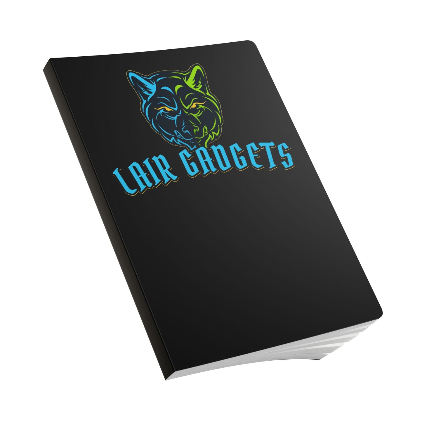 Lair Gadgets Wolf Softcover Journal, Motivational Notebook, Creative Writing Diary, Gift for Artists, School & Work