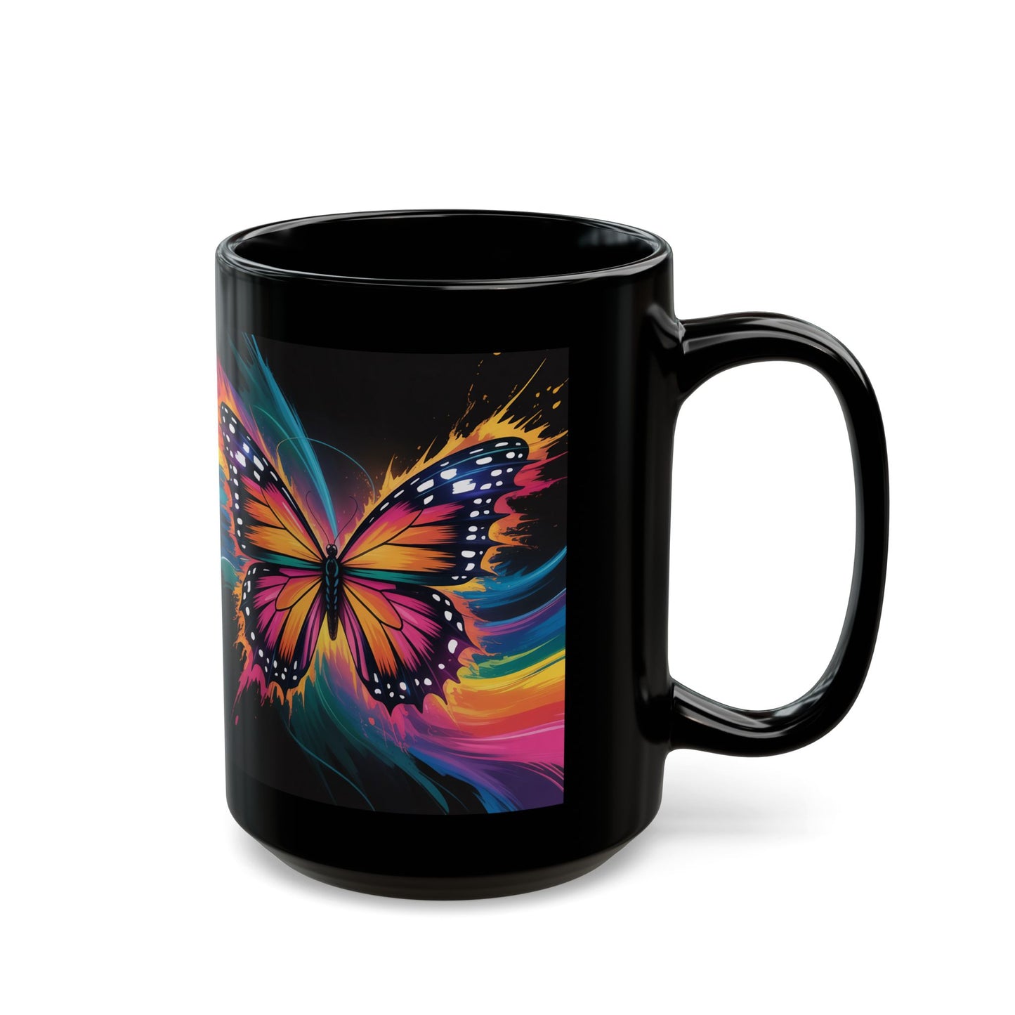 Butter Wave Black Mug (15oz)