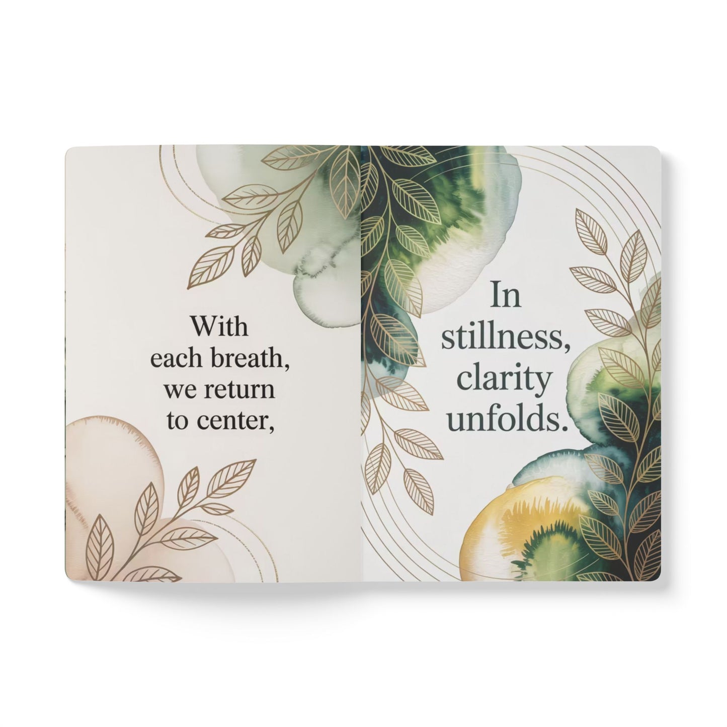 Mindfulness Journal with Inspiring Quotes | Softcover Guided Journal, Meditation Note Book, Wellness Planner, Self-Care Journal, Gift [...]