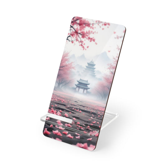 Cherry Blossom Themed Mobile Display Stand for Smartphones